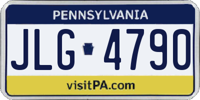 PA license plate JLG4790