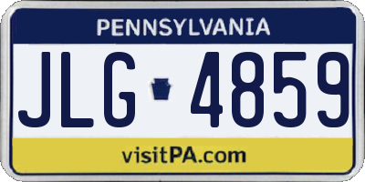 PA license plate JLG4859
