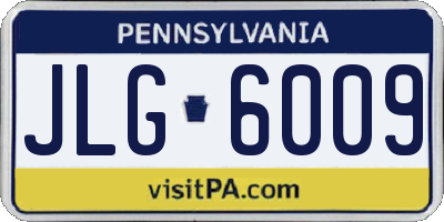 PA license plate JLG6009
