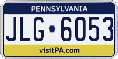 PA license plate JLG6053