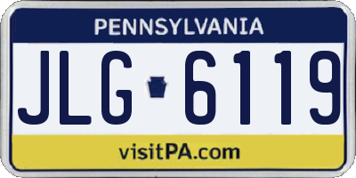 PA license plate JLG6119