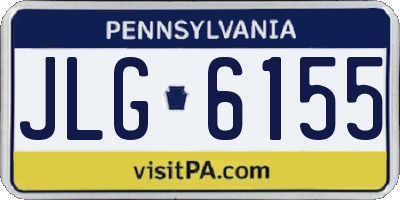 PA license plate JLG6155