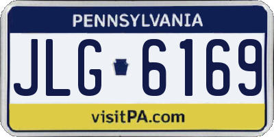 PA license plate JLG6169