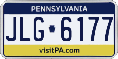 PA license plate JLG6177