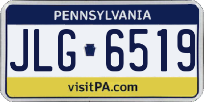 PA license plate JLG6519