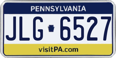 PA license plate JLG6527