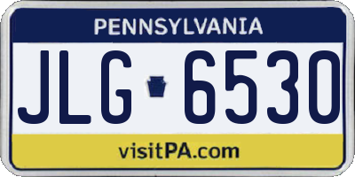 PA license plate JLG6530