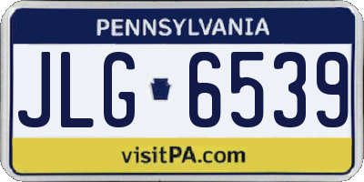PA license plate JLG6539