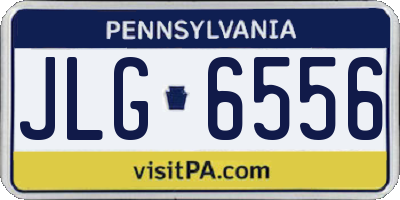 PA license plate JLG6556