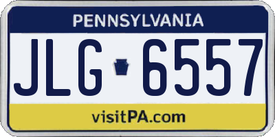PA license plate JLG6557
