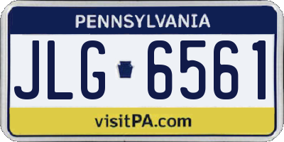 PA license plate JLG6561