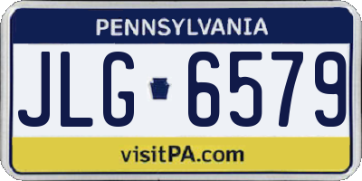 PA license plate JLG6579