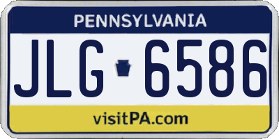 PA license plate JLG6586