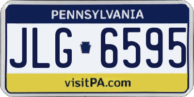 PA license plate JLG6595