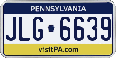 PA license plate JLG6639