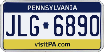 PA license plate JLG6890