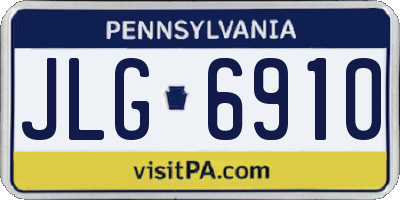 PA license plate JLG6910