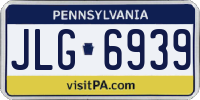 PA license plate JLG6939