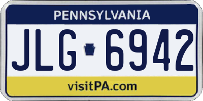 PA license plate JLG6942