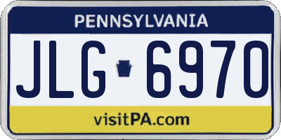 PA license plate JLG6970