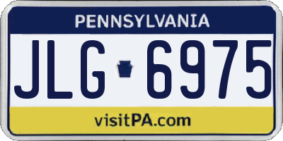 PA license plate JLG6975