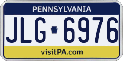 PA license plate JLG6976