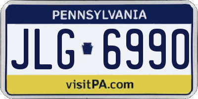 PA license plate JLG6990