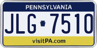 PA license plate JLG7510