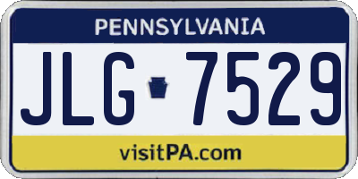 PA license plate JLG7529