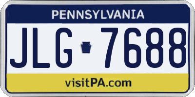 PA license plate JLG7688
