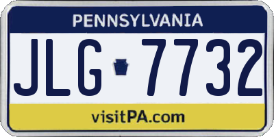 PA license plate JLG7732