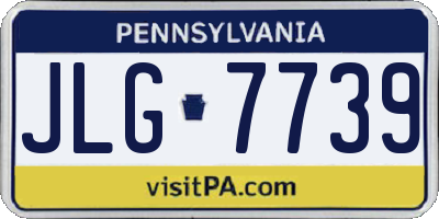 PA license plate JLG7739