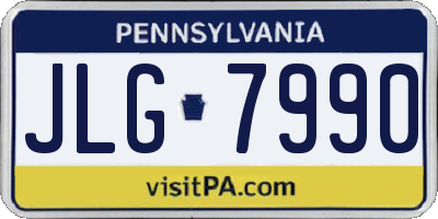 PA license plate JLG7990