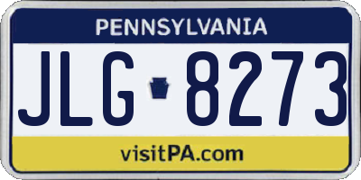 PA license plate JLG8273