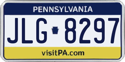 PA license plate JLG8297
