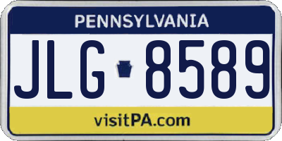 PA license plate JLG8589