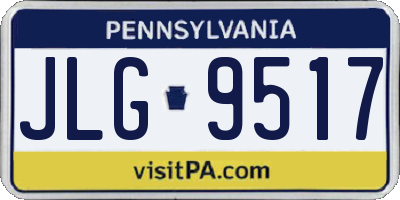PA license plate JLG9517