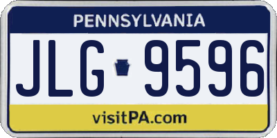 PA license plate JLG9596