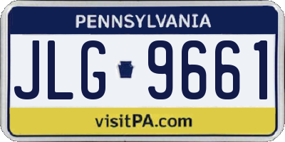 PA license plate JLG9661