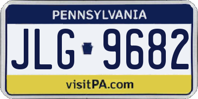 PA license plate JLG9682