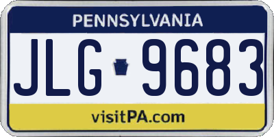 PA license plate JLG9683