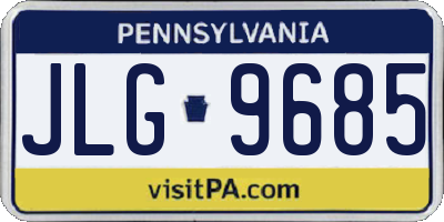 PA license plate JLG9685