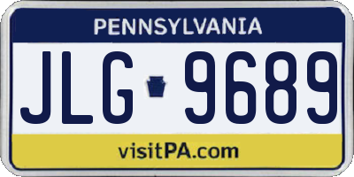 PA license plate JLG9689