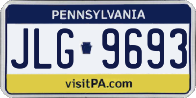 PA license plate JLG9693