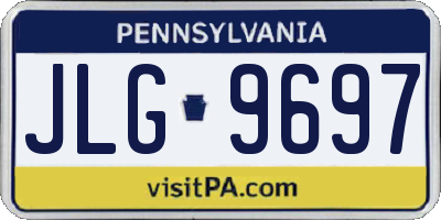 PA license plate JLG9697