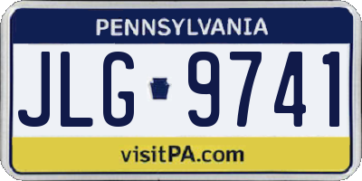 PA license plate JLG9741