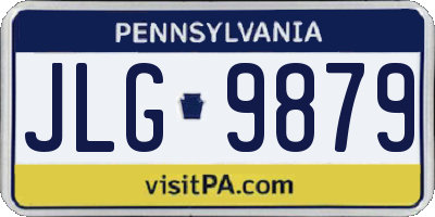PA license plate JLG9879