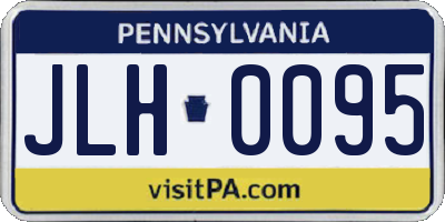 PA license plate JLH0095