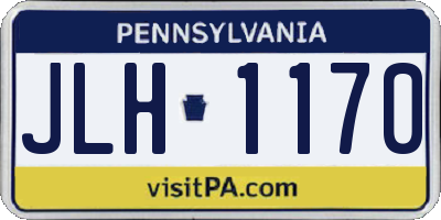PA license plate JLH1170