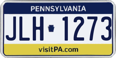 PA license plate JLH1273